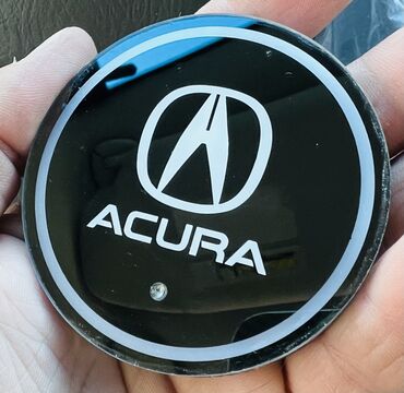хром наклейки: Светящаяся эмблема Acura в подстаканник автомобиля, 1 шт