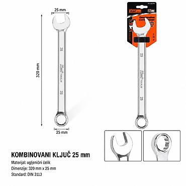 KMT Kombinovani ključ 25 mm – SKU: 2385703 - Tip: kombinovani ključ