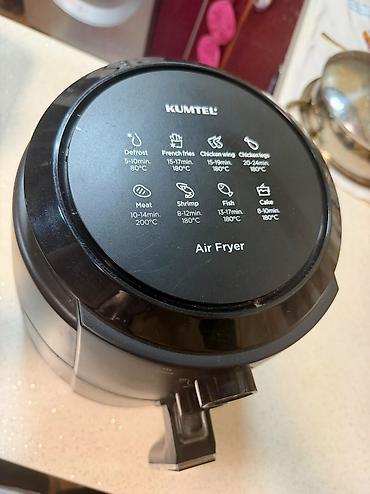 kumtel: Air Fryer Kumtel. Hec bir problemi yoxdur, 200 m alinib. Whatsapp var — 3
