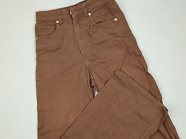 camel spodnie: H&M Divided, Spodnie materiałowe damskie, rozmiar 2XS — 1