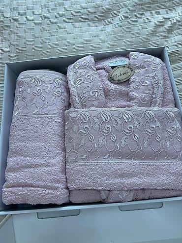 Dəsmallar: Hamam üçün Yeni rəng - Çəhrayı Pambıq Dəsmal, Ünvandan götürmə — 5