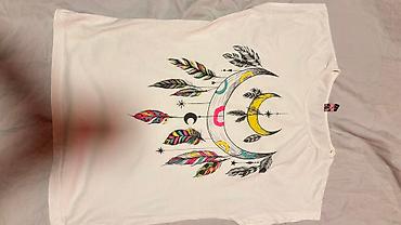 Personal Items: Bela majica, sa jako zanimljivim printom, pamuk, vel M/L — 5