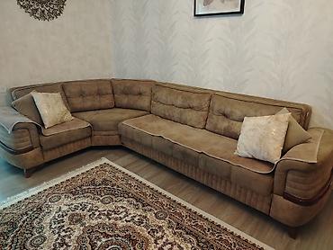 islənmis divanlar: Künc divan dəsti - Forma: L-şəkilli, geniş oturma sahəsi və rahat — 3