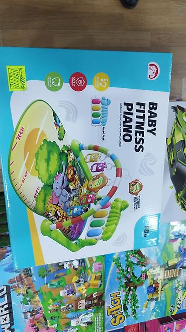 oyuncaq qız üçün: Baby Fitness Piano – musiqili inkişaf xalçası və oyun mərkəzi - — 1