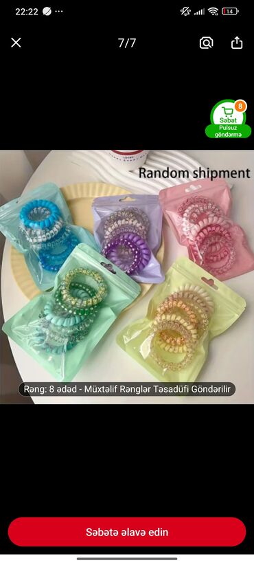 Saç aksesuarları: Qiymətlər ucuzdur yenidir her biri — 10