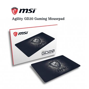 SSD diskləri: MSİ Agility GD20 Gaming Mousepad 🔸Ultra hamar, az sürtünməli tekstil