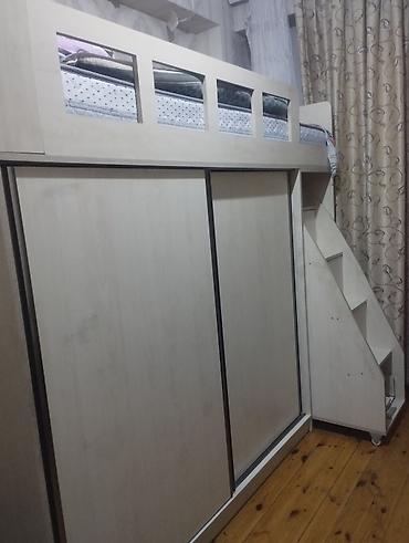 ugur mebel: Oğlan və qız üçün, İşlənmiş, Çarpayı, Matras ilə, Siyirməli, Laminat — 2