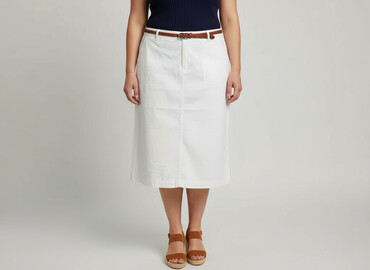 plisowane spódnico spodnie: Women`s skirt, size 2XL