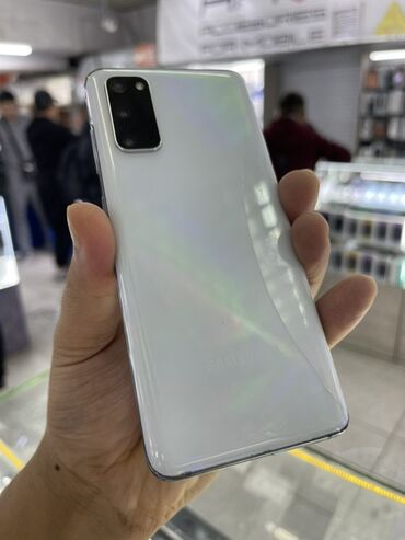 плисос ош: Samsung Galaxy S20, Колдонулган, 128 ГБ, түсү - Ак