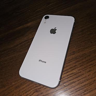 tab s5e: IPhone Xr, Б/у, 128 ГБ, White Titanium, Чехол, 78 % — 1
