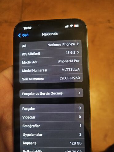 Apple iPhone: IPhone 13 Pro, 128 GB, Graphite, Face ID — 10