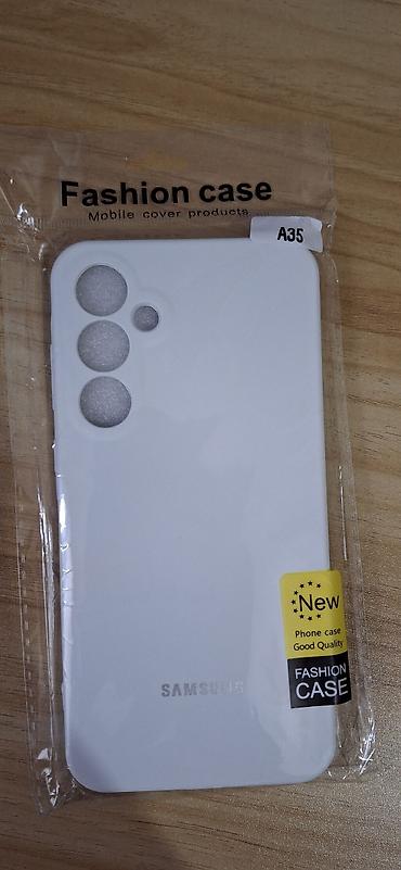 note 3: Новый чехол на Самсунг А35. Покрытие софт тач. Цвет белый — 1