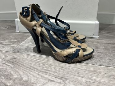 женская обувь 38: Кожаная обувь Польская, босоножки кожаные на высоких каблуках