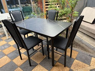 Кухонные столы и стулья: Кухонный стол и стул, Новый, Платная доставка, цвет - Черный — 7