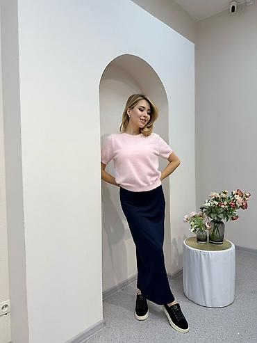 Лонгсливы: Женский лонгслив с драпировкой и длинным рукавом и футболка из ткани at lalafo.kg — 6 Лонгсливы: Женский лонгслив с драпировкой и длинным рукавом и футболка из ткани — 6