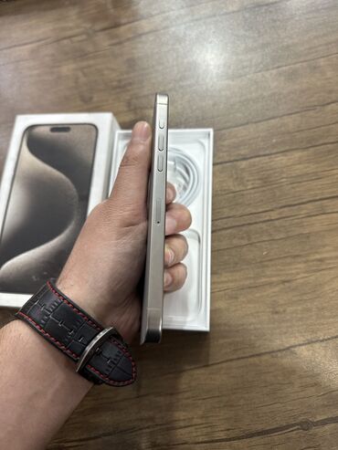 Apple iPhone: IPhone 15 Pro Max, 256 GB, Natural Titanium, Zəmanət — 4