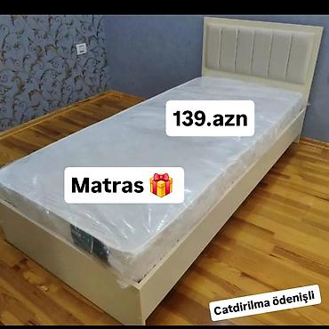çarpay: Tək nəfərlik çarpayı üçün matras - Ölçü: tək nəfərlik (şəkildəki kimi — 1