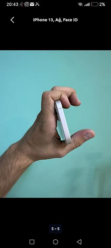 simsek su cəni: IPhone 13, 128 GB, Ağ, Face ID — 3