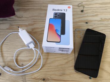 Redmi: Redmi, Redmi 12 5G, Б/у, 128 ГБ, цвет - Черный, 2 SIM