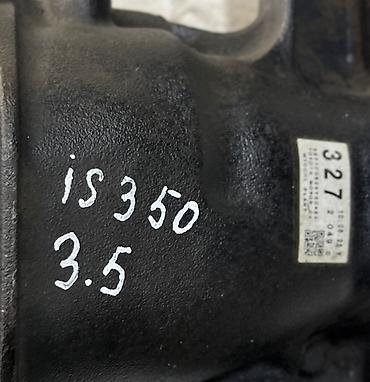 327: Задний редуктор Lexus 2010 г., Б/у, Оригинал, Япония — 2