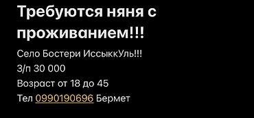 няня аламедин 1: Талап кылынат Бала багуучу — 1