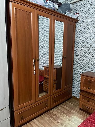 Спальные гарнитуры: Спальный гарнитур, Б/у, Двуспальная кровать, Другая страна производитель, Дерево, Самовывоз — 6