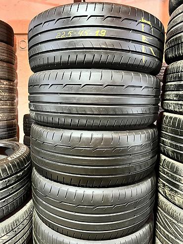 stud 100: Шины 225 / 45 / R 19, Лето, Б/у, Комплект, Германия, Dunlop — 1
