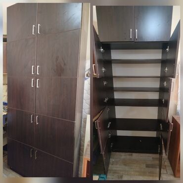 дсп: Açılan, 6 qapı Düz dolab, Qarderob, paltar dolabı