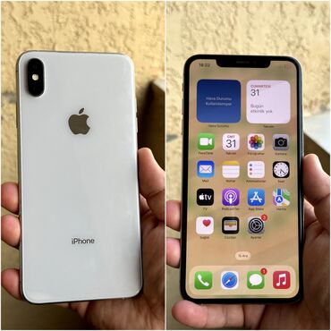 xs ayfon: IPhone Xs Max, 256 GB, Ağ, Face ID