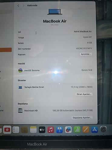 телефон fly fs502 cirrus 1: Apple MacBook Air13 (M1, 2020) – Space Gray - Prosessor: Apple M1 - — 3
