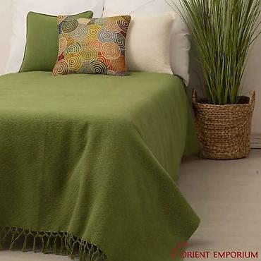 Ćebad i pokrivači: Prekrivač za krevet – jednostavan tkan, sa resama na ivicama - — 8