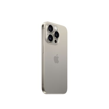 Apple iPhone: IPhone 15 Pro, 256 GB, Natural Titanium, Simsiz şarj, Face ID, Sənədlərlə