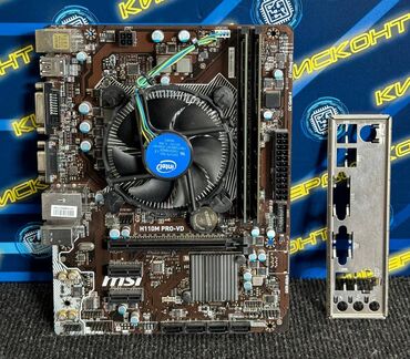 мат платы: Материнская плата, Б/у, MSI, LGA1151, Micro-ATX, Для ПК