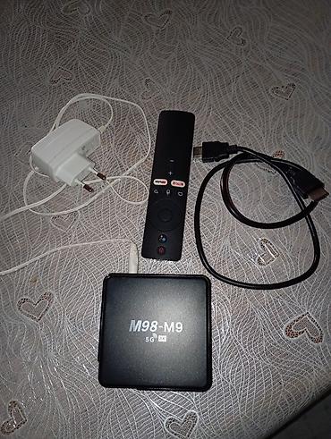 internet aparatı tv: M98-M9 Android TV Box – 5G Wi‑Fi, 8K dəstəkli media pleyer — 2