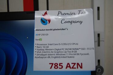 HP: Yeni HP 15.6 ", Intel Core i5, 512 GB, Ödənişli çatdırılma, Rayonlara çatdırılma, Ünvandan götürmə — 3