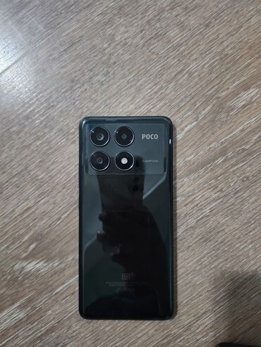 техно спарк 7: Poco X6 Pro 5G, Колдонулган, 256 ГБ, түсү - Көк, 1 SIM, 2 SIM