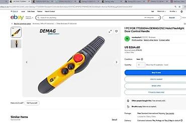 Dizalice: DEMAG privjesni upravljač za dizalicu/lančani vitlo – model serije DSC — 4