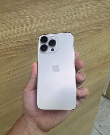 Apple iPhone: IPhone 13 Pro, Б/у, 256 ГБ, Matte Gold, Чехол, 84 %
