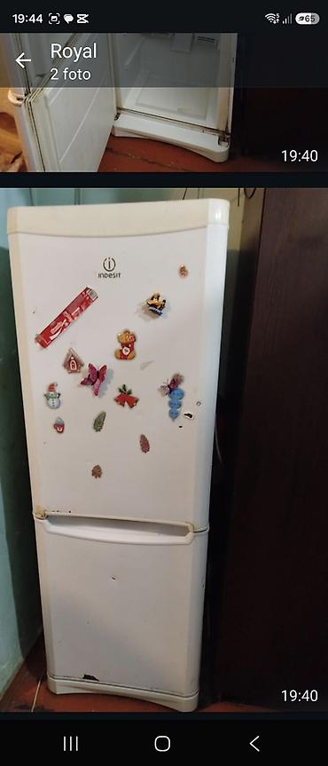 kolbasa soyuducu: Indesit soyuducu - Aşağıda dondurucu, yuxarıda əsas soyutma bölməsi — 2