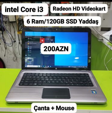 noutbuklar hp: İşlənmiş HP Pavilion, 15.6 ", Intel Core i3, 128 GB, Ünvandan götürmə, Pulsuz çatdırılma, Ödənişli çatdırılma