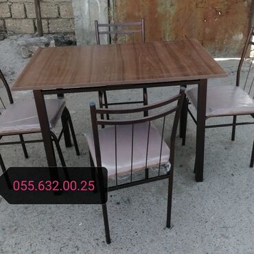 Stullar: Stullar stol stul desti. Masa və oturacaqlar dəstləri. Masalar — 27