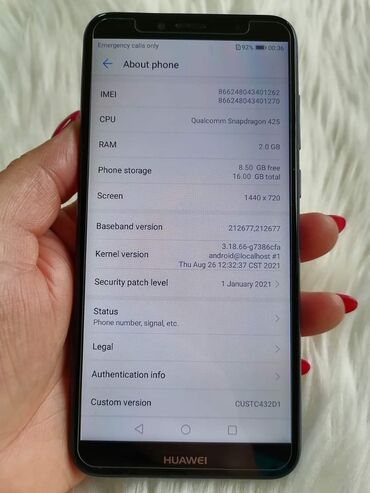 Huawei: Huawei Y6, 4 GB, bоја - Svetloplava — 1