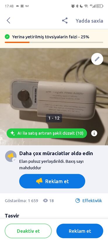 Noutbuklar üçün adapterlər: Macbook noutbuk adapteri — 7