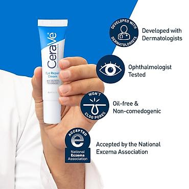 нивея крем: CeraVe Eye Repair Cream — крем для кожи вокруг глаз с технологией MVE — 1