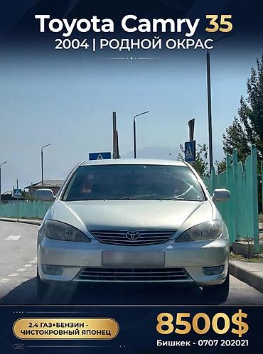 Toyota Camry: 2004 г., 2.4 л, Автомат, Газ, Седан