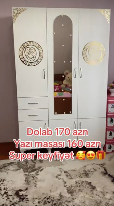 Dolablar: Yeni, Açılan, 1 qapı Düz dolab, Dolab-asılqan — 11