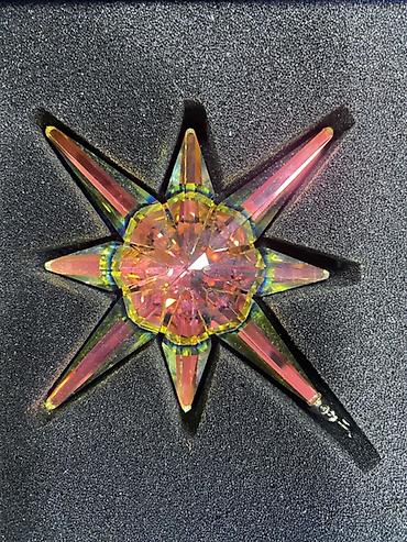 bayram xoncasi bezemek: Kristal ulduz bəzəkləri – 2 növ - Material: yüksək keyfiyyətli — 1