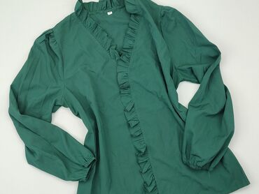kopertowe bluzki z wiązaniem: Блуза жіноча, M, стан - Дуже гарний