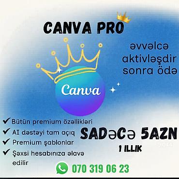 şınayder elektrik: ✨ CANVA PRO - 1 İLLİK PREMIUM HESAB ✨ ✅ Şəxsi hesabınıza əlavə olunur — 1