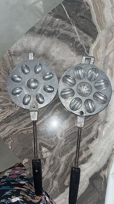 qədimi tava: Şirniyyat qəlibləri, rəng - Gümüşü, Metal, Oval — 3